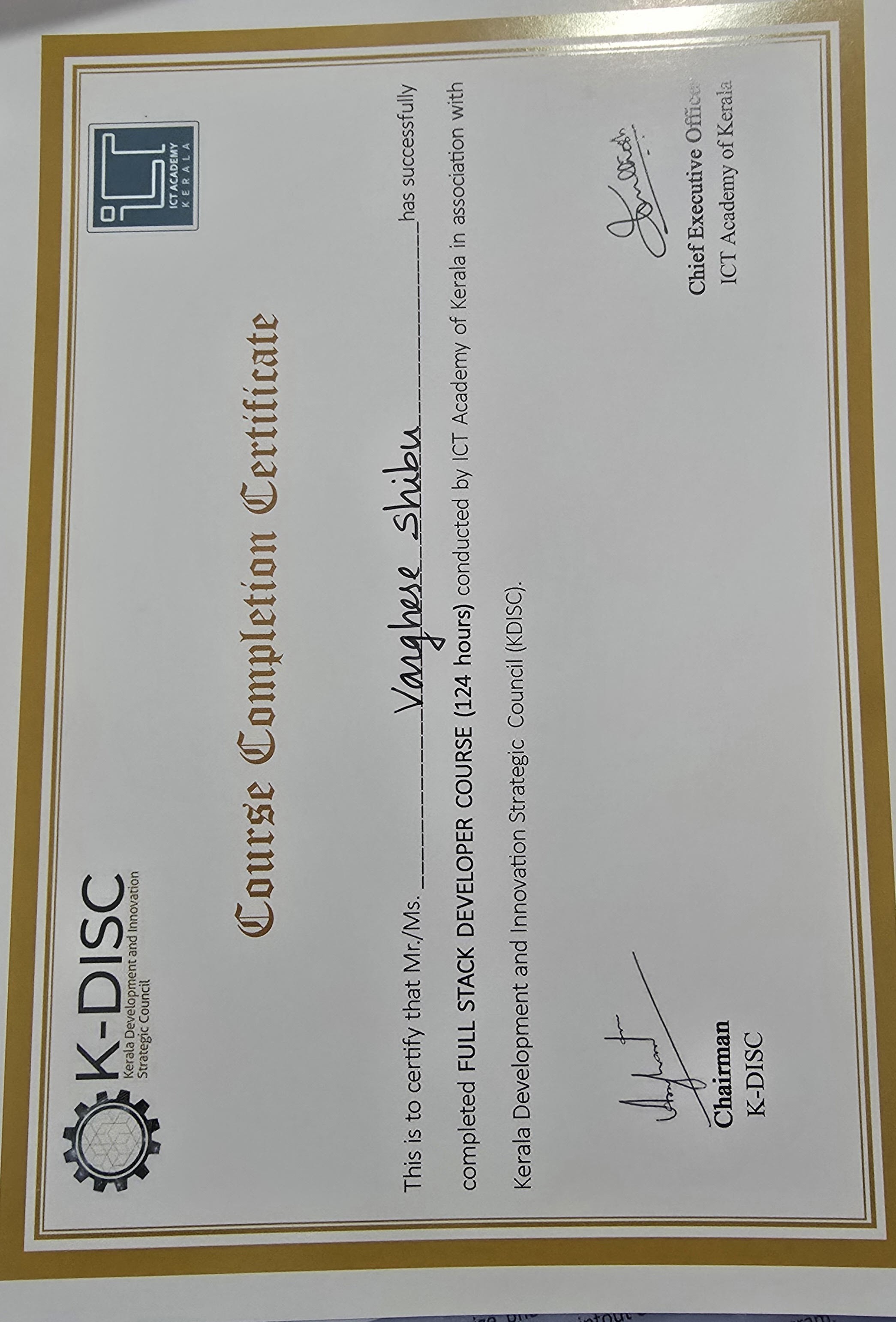 Certificate 8